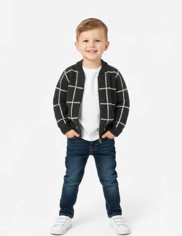 Cardigan Zara, gri inchis Gri