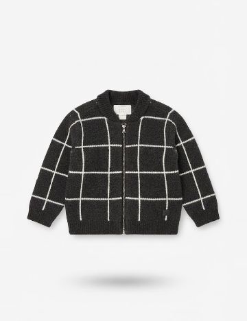 Cardigan Zara, gri inchis