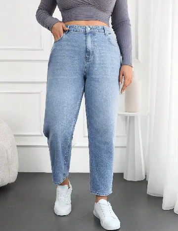 Blugi Zaroli Plus Size, albastru