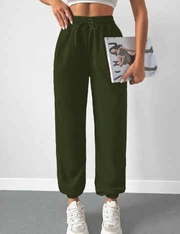 Pantaloni SHEIN, verde