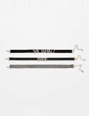 Set chockere 3 bucati Zara, negru Negru