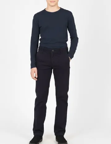 Pantaloni Zara, bleumarin Albastru