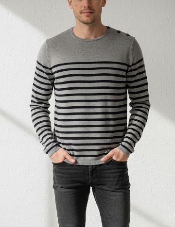 Bluza Zara, gri/bleumarin