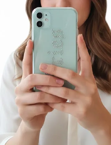 Husa Iphone 11 Bershka, turcoaz Verde