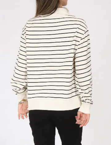 Bluza Zara, alb/negru