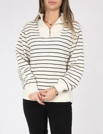 Bluza Zara, alb/negru