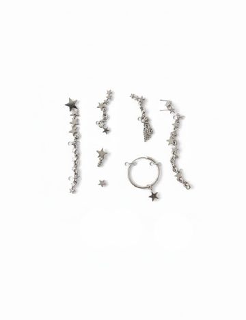 Set Cercei Zara, argintiu