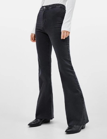 Blugi Bershka, gri inchis