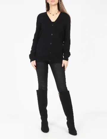 Cardigan Bershka, negru Negru