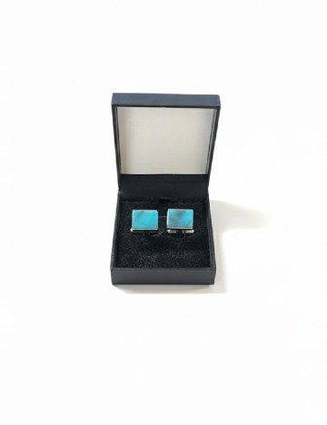 Butoni 2 bucati Zara, turcoaz