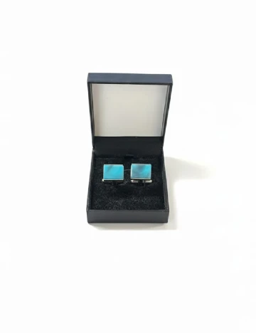 Butoni 2 bucati Zara, turcoaz