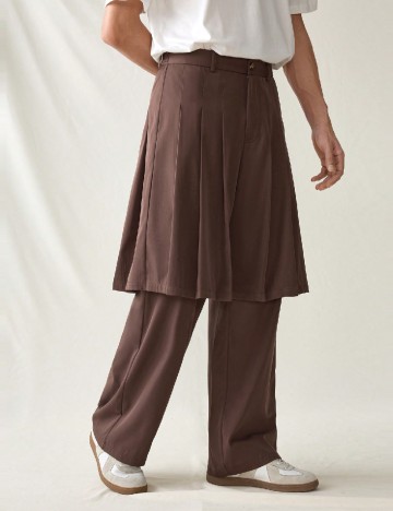 Pantaloni SHEIN, maro