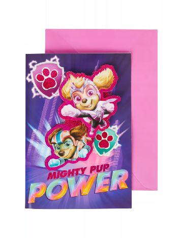 Felicitare A5 Patrula Catelusilor, mix culori