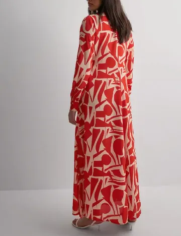 Rochie lunga Only, portocaliu/crem