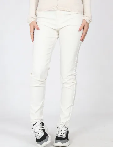 Pantaloni Jacqueline de Yong, alb Alb