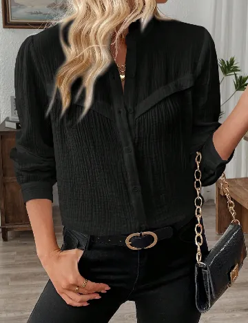 Camasa SHEIN, negru Negru