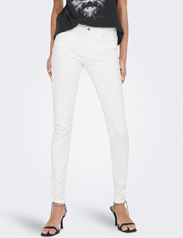 Blugi Jacqueline de Yong, alb