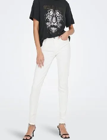 Blugi Jacqueline de Yong, alb