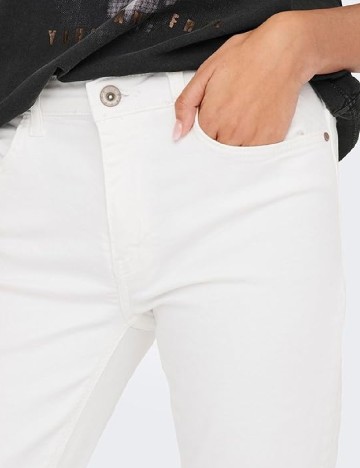 Blugi Jacqueline de Yong, alb