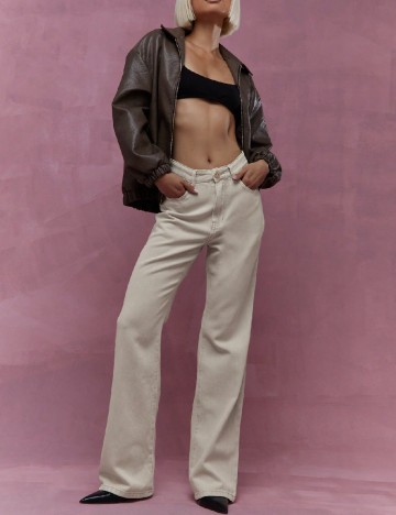 Pantaloni Missguided, bej