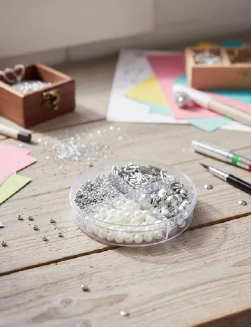 Decoratiuni artizanale Hobby Flora, argintiu