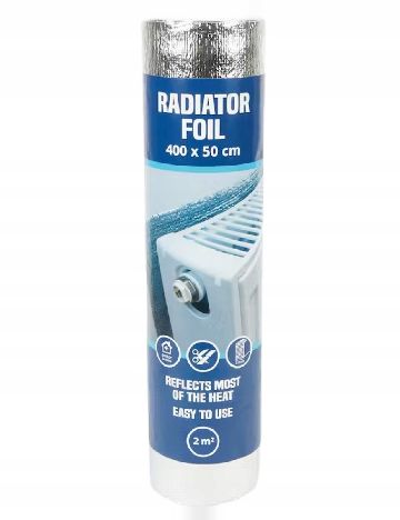 Folie termoizolanta pentru calorifer Dayes, argintiu