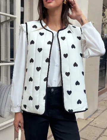 Vesta SHEIN, alb/negru Alb