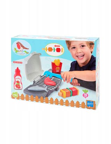 Gratar de jucarie cu accesorii Ecoiffier, mix culori