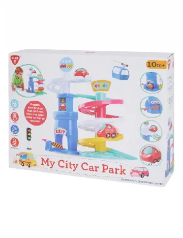 Set parcare auto multietajata Playgo, mix culori