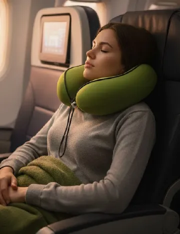 Perna de gat pentru calatorie ACTION, verde