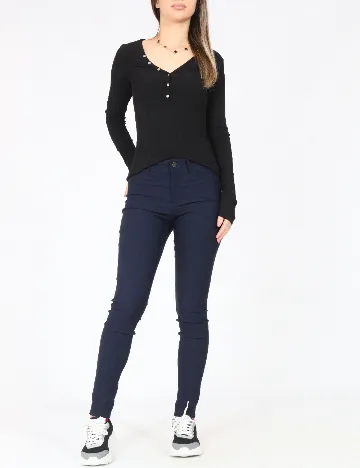 Pantaloni Jacqueline de Yong, bleumarin Albastru