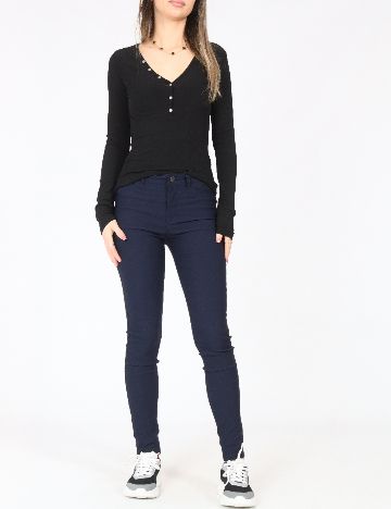 Pantaloni Jacqueline de Yong, bleumarin