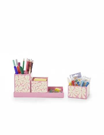 Organizator pentru birou AVEC, roz