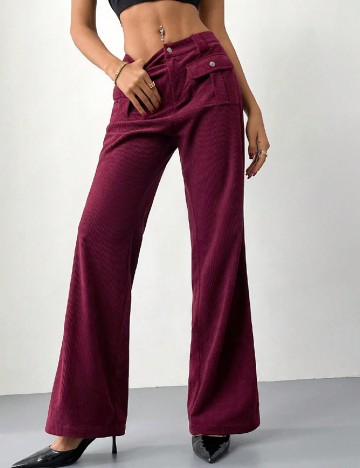 Pantaloni SHEIN, pruna