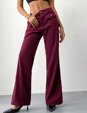 Pantaloni SHEIN, pruna Mov