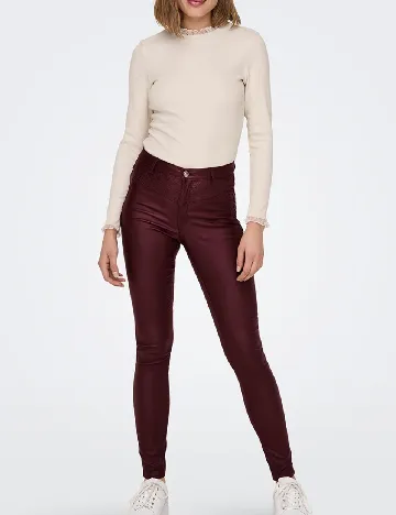 Pantaloni Only, visiniu