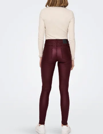 Pantaloni Only, visiniu