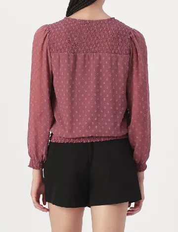 Bluza Only, roz pudra inchis Roz