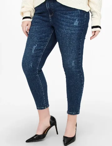 Blugi Only Carmakoma, albastru Albastru