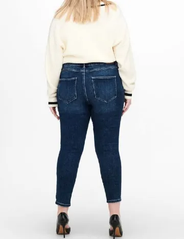 Blugi Only Carmakoma, albastru Albastru