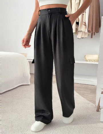 Pantaloni SHEIN, negru