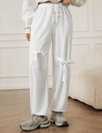 Pantaloni SHEIN, alb