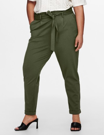 Pantaloni Only Carmakoma, verde