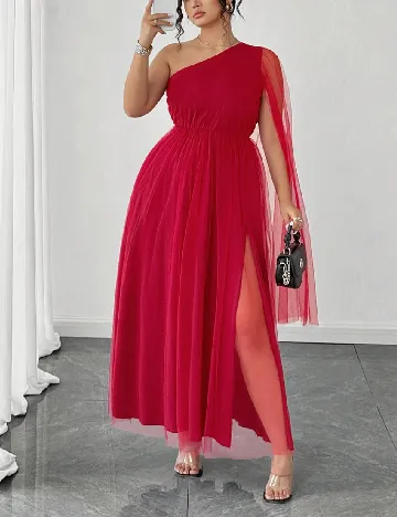 Rochie medie SHEIN CURVE, rosu Rosu