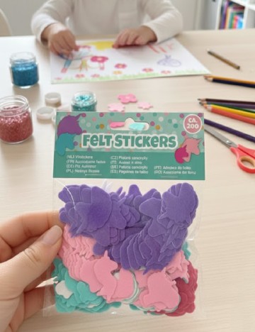 Autocolante din fetru ACTION, mix culori