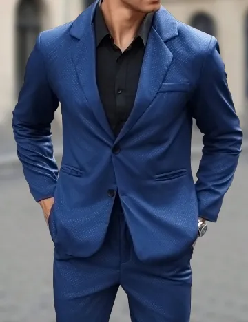 Costum SHEIN, bleumarin Albastru