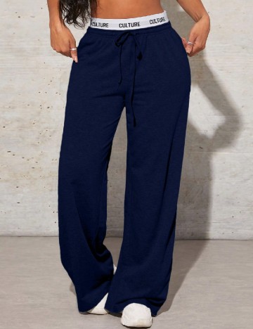 Pantaloni SHEIN, bleumarin
