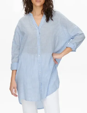 Camasa Jacqueline de Yong, bleu Albastru