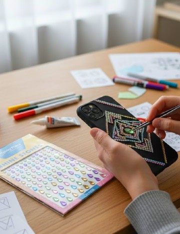 Set strasuri  Hobby Flora, mix culori