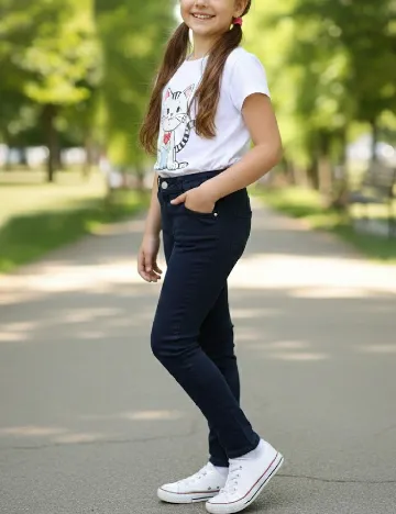 Blugi Zara, albastru Albastru